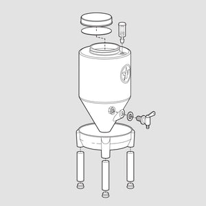 2 Gal. Conical Fermenter Plus