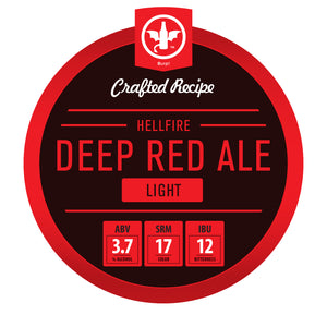 2 Gal. Hellfire Deep Red Ale Light Recipe Kit