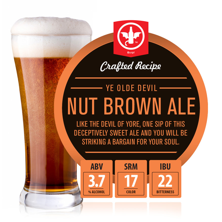 2 Gal. Ye Olde Devil Nut Brown Ale Light Recipe Kit