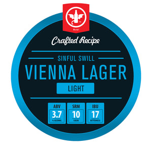 2 Gal. Sinful Swill Vienna Lager Light Recipe Kit