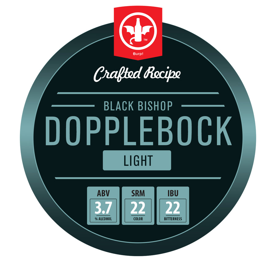 2 Gal. Black Bishop Dopplebock Light Recipe Kit