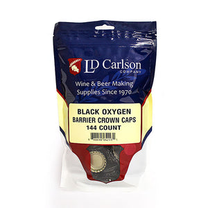 Black Crown Bottle Caps (Qty. 144)