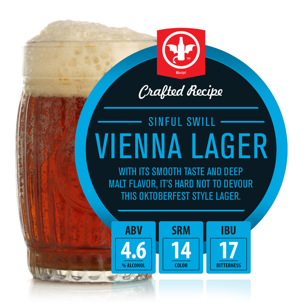 Sinful Swill Vienna Lager Recipe Kit