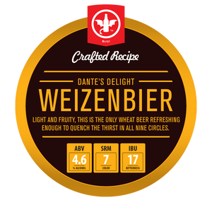 Dante’s Delight Weizenbier Recipe Kit