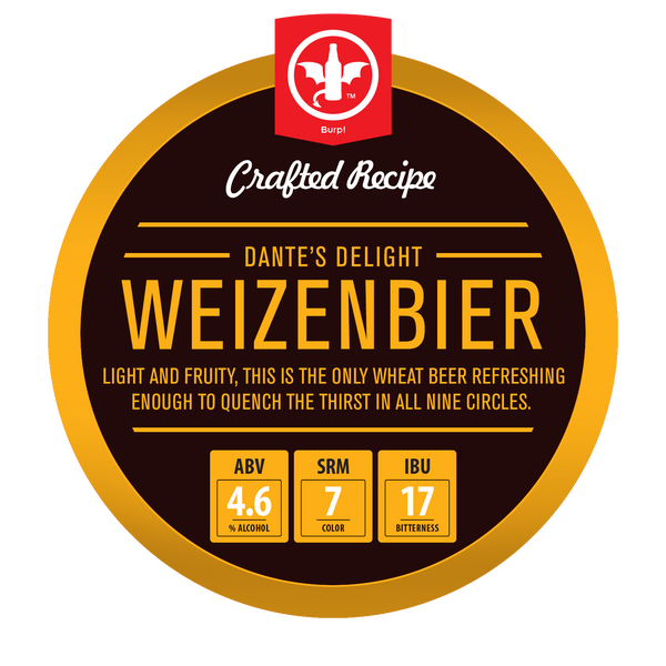 Dante’s Delight Weizenbier Recipe Kit