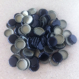 Black Crown Bottle Caps (Qty. 144)
