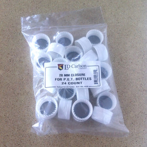 Plastic Caps w/Liner (Qty. 24)