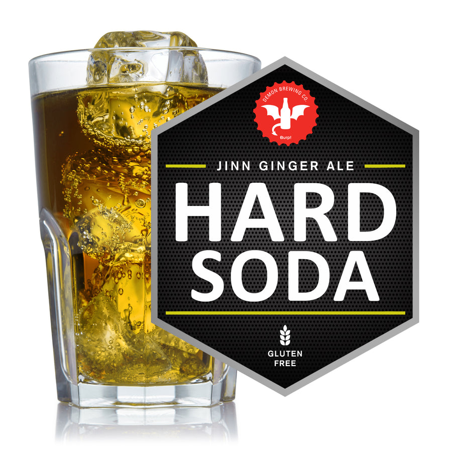 2 Gal. Jinn Ginger Ale Hard Soda Recipe Kit